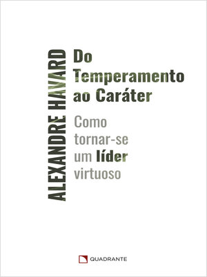 cover image of Do temperamento ao caráter